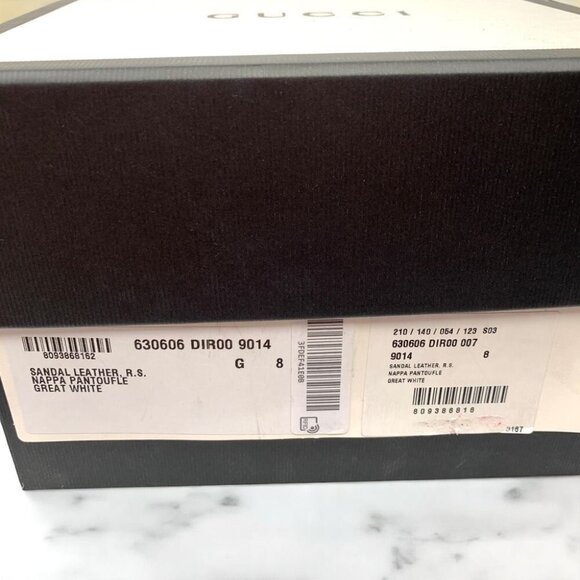 NIB Gucci Original Gucci Slide Sandals Size 8 - Picture 5 of 13
